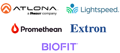 Atlona, Lightspeed, Promethean, Extron, Biofit